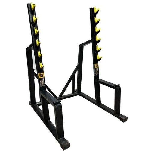 Black Color Powder Coating Squat Rack For Gym Applications