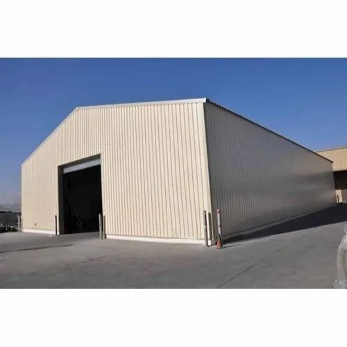 Steel Prefab Warehouse Shed - Color: Blue