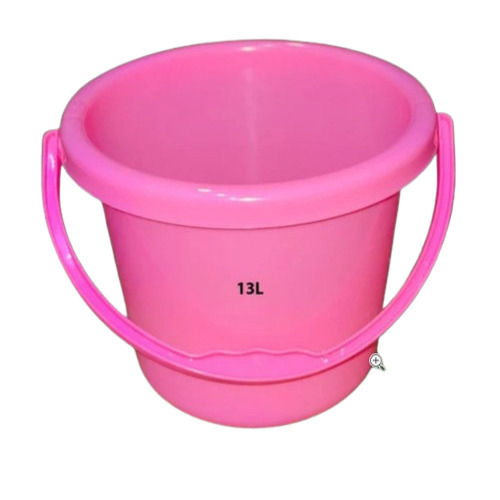 Round Blue Plastic Bucket for Home Hotel