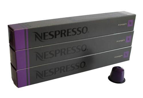 Nespresso Arpeggio Coffee Capsules - Dark Roast, Strong Character with Cocoa Notes | Freshly Processed, Full-Bodied Taste