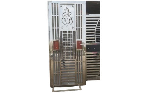 Polished Designer Stainless Steel Front Main Security Door For Flat at Rs  1000/sq ft in Greater Noida