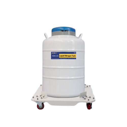 Movable Stainless Steel Liquid Nitrogen Tank