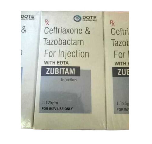 ZUBITAM CEFTRIAXONE & TAZOBACTAM FOR INJECTION WITH EDTA