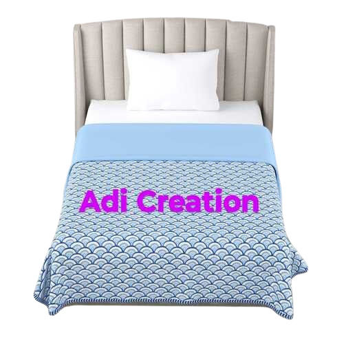 Shrink Resistant Soft Touch Printed Breathable Cotton Double Bed Sheet with 2 Pillowcase