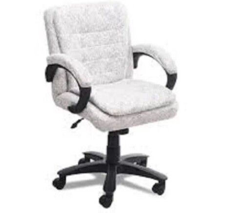 Rotatable Fixed Arms Low Back Fabric Office Chair 