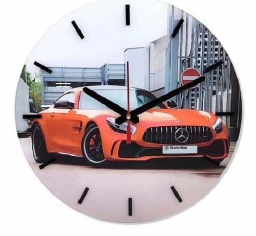 UV Glass Printed Wall Clock