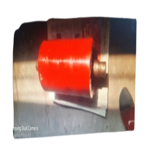 PU Coated Rollers Shape Round Color Red