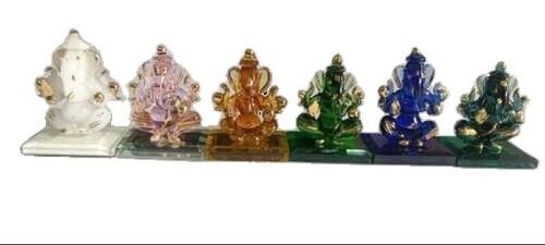 Lord Ganesha glass statue