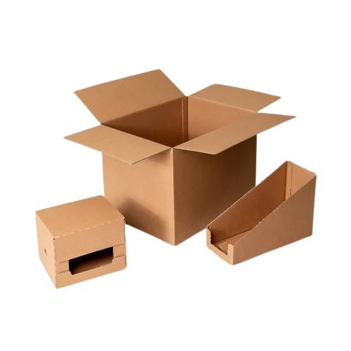 Cosmetic Corrugated Packaging Box - Premium Quality Corrugated Board, Rectangular Shape, Rich Brown Color, Versatile Use for Electronics, Personal Care, Pharmaceuticals, Food, Furniture