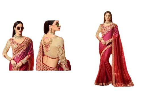 Festive Wear And Shrink Resistant Designer Sarees