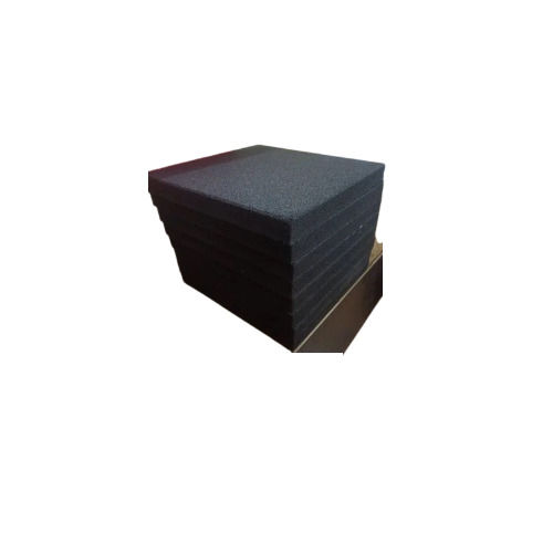 Square Black Ballistic Rubber Block