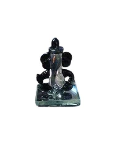 Colorful Glass Ganesha Murti Idol