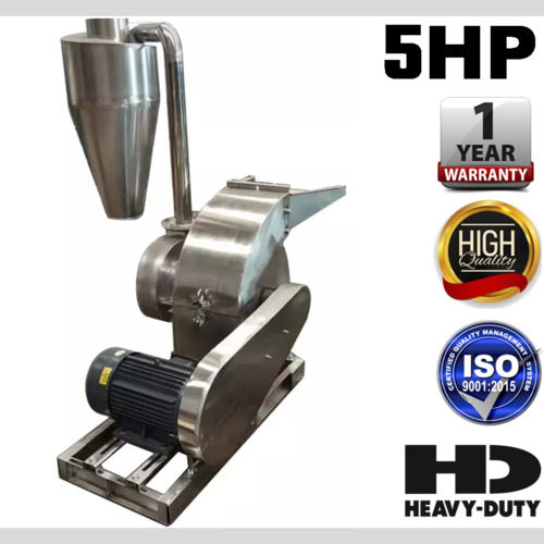 5 HP Single Phase Masala Mirch Haldi Grinder Grinding Hammer Mill Impact Pulveriser Pulplizer Machine