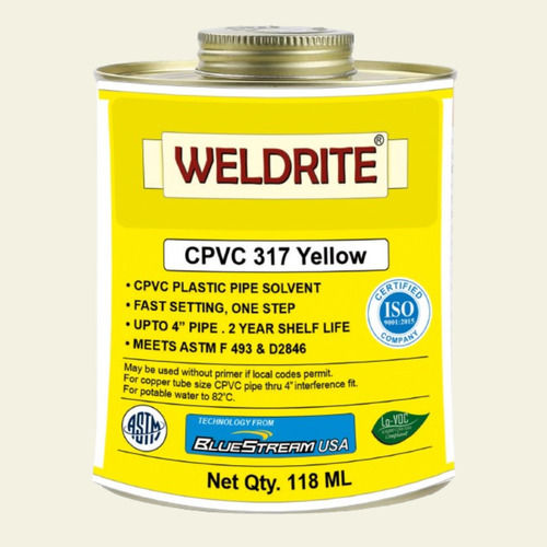 CPVC Yellow Solvent Cement 118ml