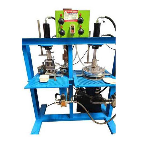 HYDRAULIC DOUBLE DYE ICE CREAM BOWL MAKING MACHINE