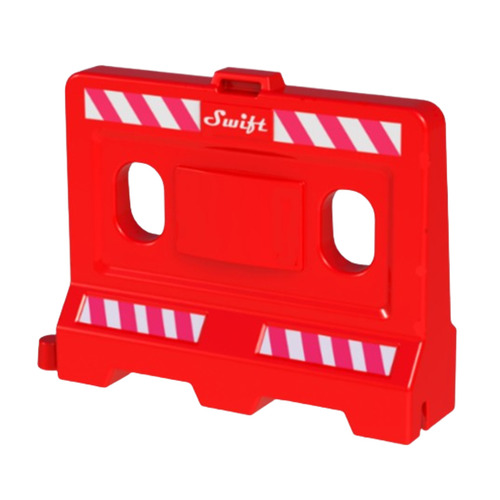 1 Meter L Shape Road Safety Barricade Rssb-103575 - Color: Red