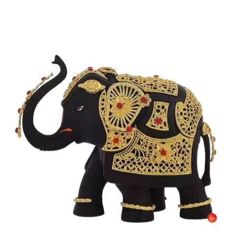 Polished Fined Fiber Elephant Statue