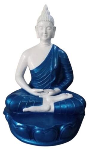 Gautam Buddha Marble Statue - Premium White Polished Finish | Eco-Friendly, Durable, Easy To Clean, Washable, Rust Proof