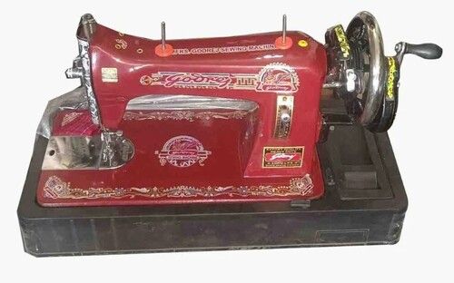 Red Color Mild Steel Material Handheld Sewing Machine