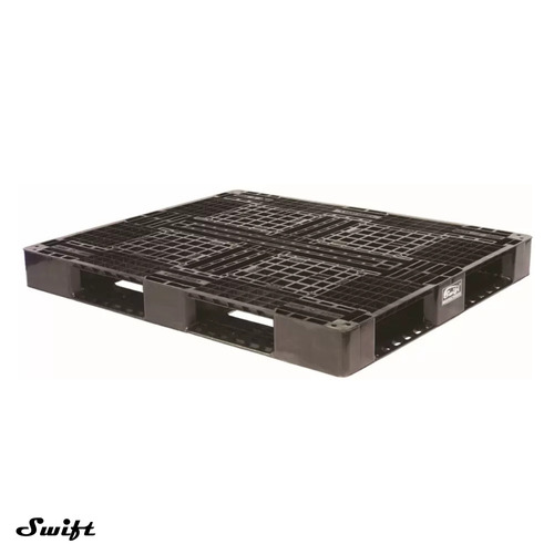 120Mm Double Deck Plastic Cargo Export Pallet Sip-M24-1111De-L - Color: Black