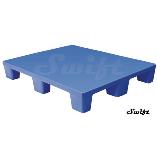 Blue 4 Way Entry Non Reversible Plastic Pallets