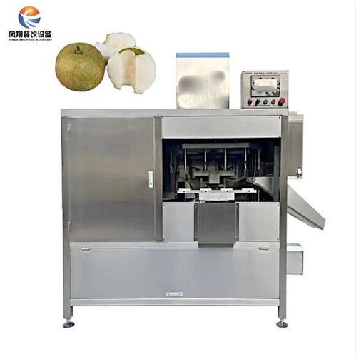 Fully Automatic High Speed Apple Pear Fruit Peeling Core Removing and Splitting Machine