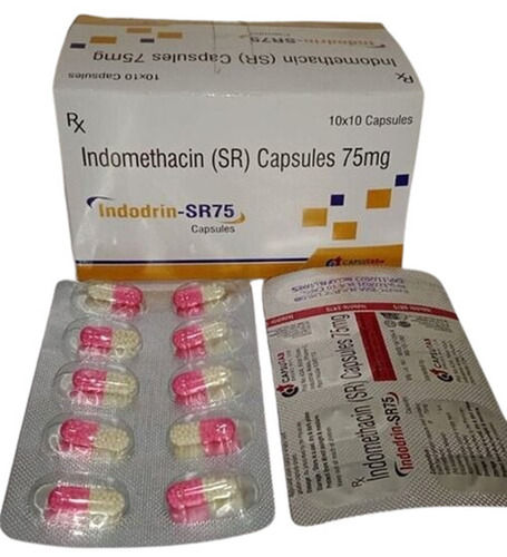 Medicine Grade 100 Percent Purity Pharmaceutical Indomethacin Capsules 75mg