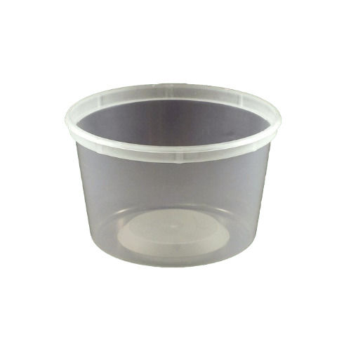 Unbreakable Round Plastic Container