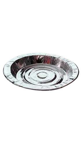 Round Plain Silver Foil Paper Plate