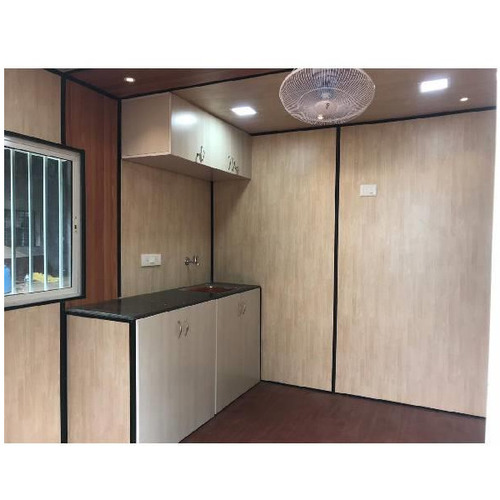 Gi Portable Office Cabin - Steel, Rectangular, Customizable Dimensions | Polished Finishing, Portable, Weatherproof, Easy Setup, Space Saving, Insulated