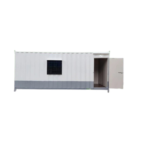 Ms Porta Site Office Cabin - Steel, Variable Dimensions, White | Corrosion Resistant, Polished Finish, Double Door, Weatherproof, Portable Office