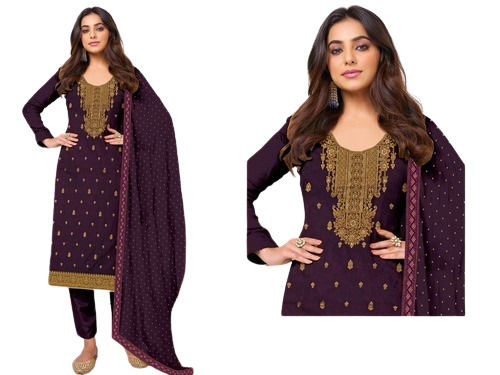 Shrink Resistance Ladies Fancy Salwar Suit