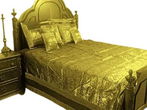 Designer silk bed cover