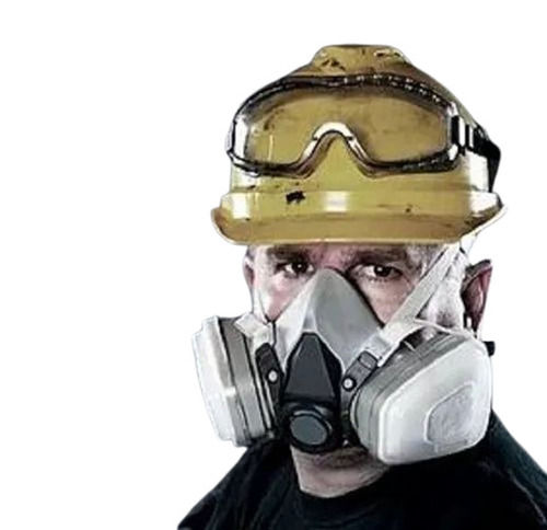 Breathable Skin-Friendly Plastic Respirator Mask With Ear Loop For Acid Gas