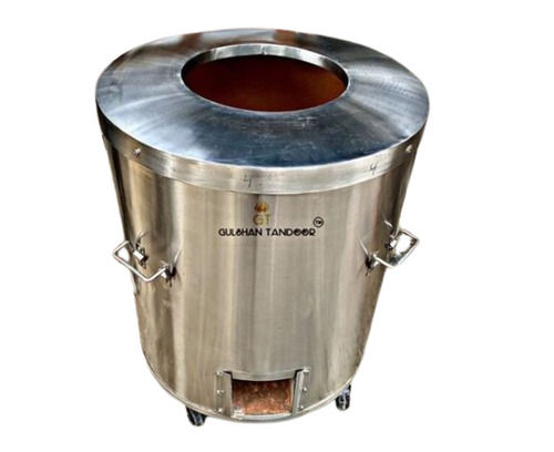 Stainless Steel Gas And Charcoal Tandoor With SS Top Cover