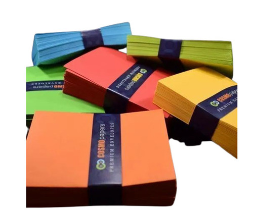 Moisture Proof High Density Rectangular Plain Wood Pulp Colored Paper Envelopes