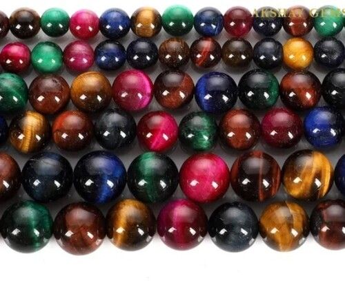 Tiger Eye Round Healing Gemstones Beads For Making Healing Jewellery