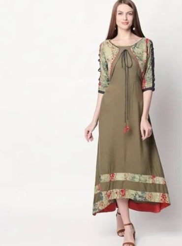 Multi-Color Casual Wear Ladies Printed Fancy Kurtis