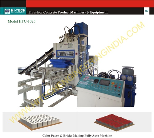Hydraulic Paver Block Making Machine Htc-1025 - Capacity: 1050 Pcs/Hr