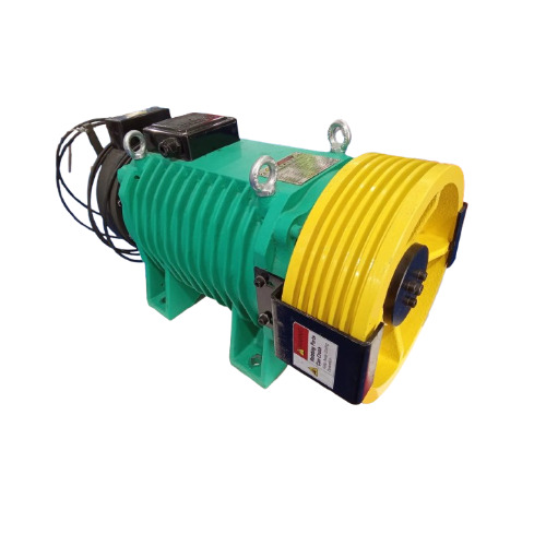 15 Passenger Gearless Elevator Motor - Color: Green