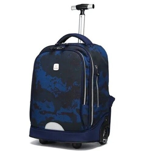 Multicolor Plain Pattern Laptop Compatible Trolley Bags