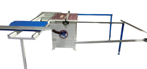 Sliding Table Circular Saw - Color: Blue And White