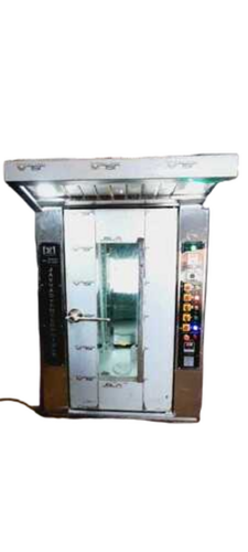 Electric And Diesel Rotary Oven - Stainless Steel, 1500x1000x2000 Mm, Silver | Dual Fuel, Even Heating, Digital Temperature Control, High Capacity