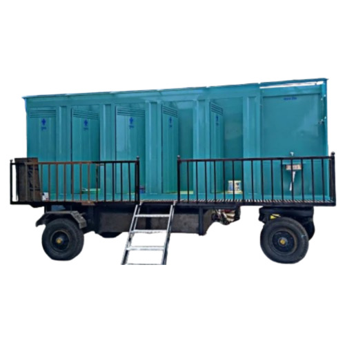 Green Colour FRP Portable Mobile Toilet