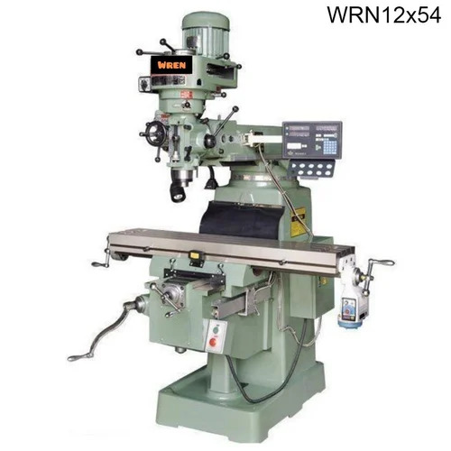 Wrn12x54 Wren Vertical Turret Milling Machine - Cast Iron, 12x54 Inches, Gray | CNC, PLC Control, High Speed Spindle, Digital Readout
