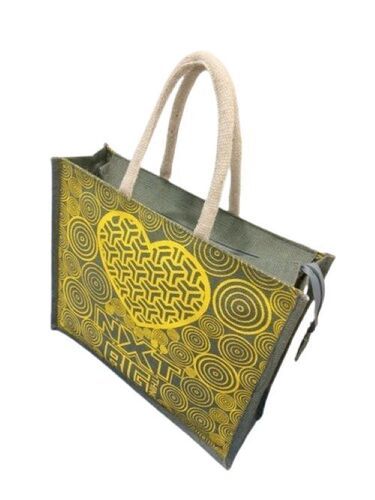 Multi Color Printed Eco Friendly Jute Shopping Bags