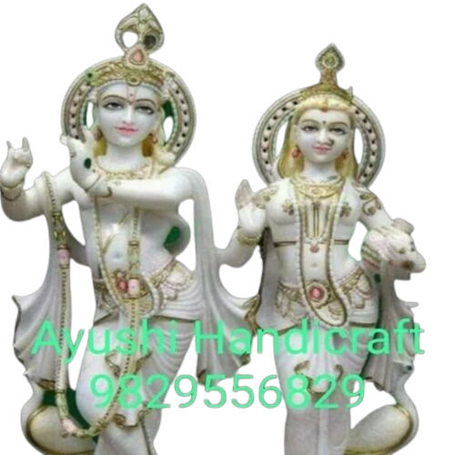 Marble Radha Krishna Statue