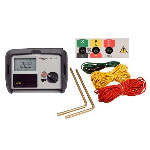 DET3TD IP54 Rated Digital Earth Ground Resistance Tester