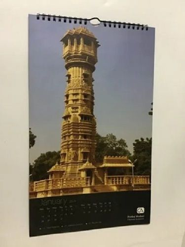 Eco Friendly And Custom Printed Wall Hanging Calendar