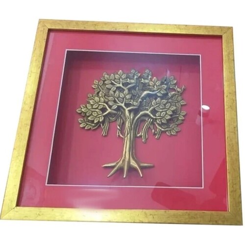 12x12 Inch Square Golden Foil Fiber Photo Frame For Gift